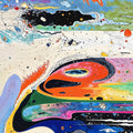 Abstract Marbling Art Rug, Multicolored Turkish Rug, Gothic Home