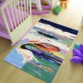Abstract Marbling Art Rug, Multicolored Turkish Rug, Gothic Home