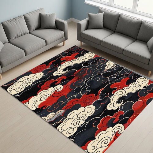 Cloud Art Area Rug, Gothic Bohemian Decor, Stylish Gift