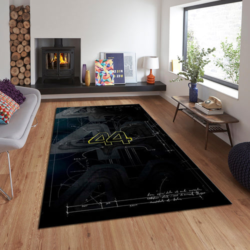 Ferrari F1 Rug Lewis Hamilton Rug Formula 1 Racing Carpet for