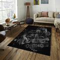 Ferrari F1 Rug Engine Rug Formula 1 Racing Carpet for Garage &