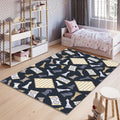 Chess Rug, Queens Gambit Rug, Modern Rug, Area Rug, 6x8 Rug
