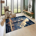 Spaceship Rug, Rocket Rug, Nasa, Modern Rug, Area Rug, 6x8
