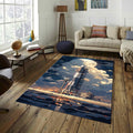 Spaceship Rug, Rocket Rug, Nasa, Modern Rug, Area Rug, 6x8