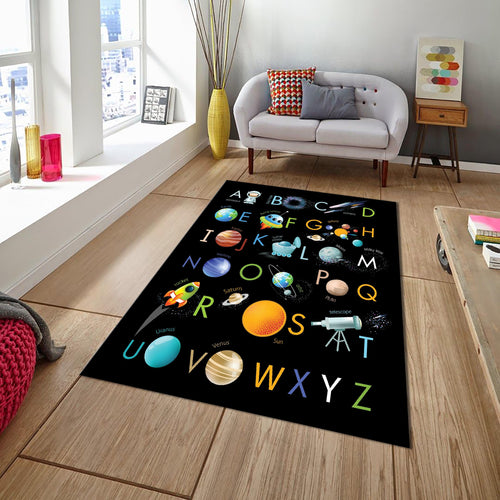 Alphabet Kids Play Rug, Rug For Kids Room, Playground Rug