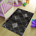 Marble Rug: Modern Living Room Decor