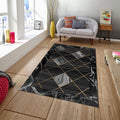 Marble Rug: Modern Living Room Decor