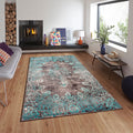 Blue Decor Rug, Abstract Rug, Area Rug, Modern Living Room Decor