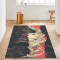 Evil Rug Art Rug Abstract rug Non-Slip Washable Art Rug Modern