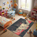 Evil Rug Art Rug Abstract rug Non-Slip Washable Art Rug Modern