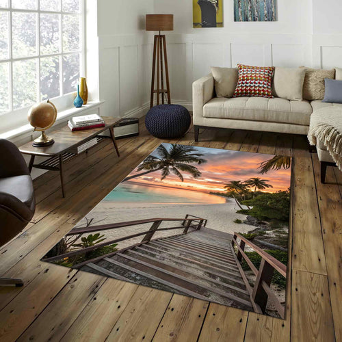 Paradise Rug, Sunburst Ocean Rug