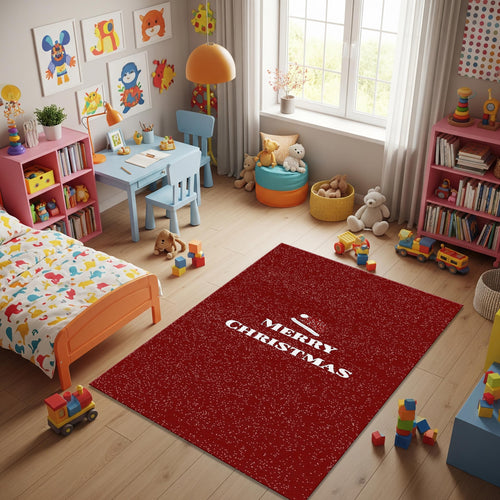 Merry Christmas Rug, Christmas Rug