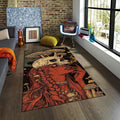 Skull Rug Art Rug Gothic rug Nonslip Rug Modern Rug 8x10 Rug Area