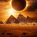Solar eclipse Rug Camels rug Nonslip Rug Modern Rug 8x10 Rug Area