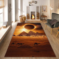 Solar eclipse Rug Camels rug Nonslip Rug Modern Rug 8x10 Rug Area