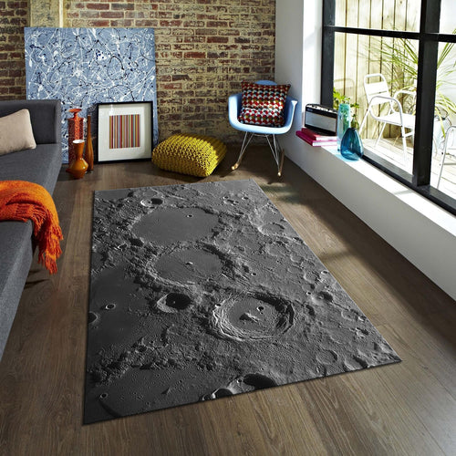 Moon Rug Galaxy Rug Xmas Gift Modern Abstract rug Non-Slip