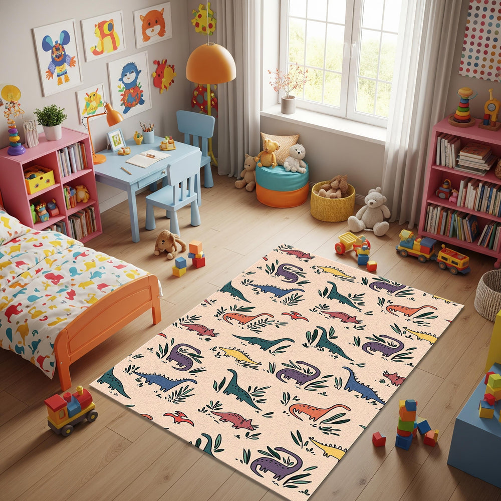 Dinosaur Rug, Dinosaur Adventure Kids Rug