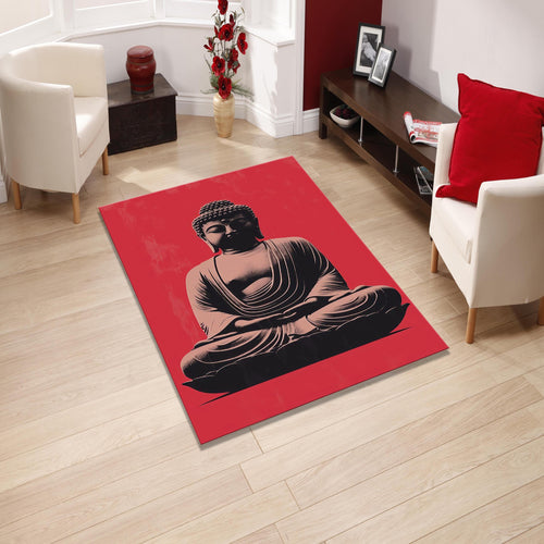 Buddha Rug Meditation Rug Ethereal Rug Non-Slip Washable Rug