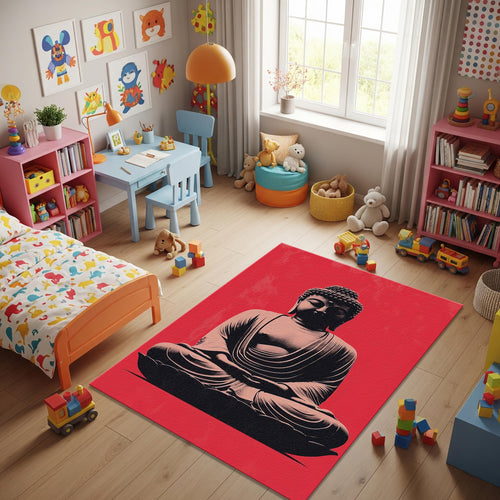 Buddha Rug Meditation Rug Ethereal Rug Non-Slip Washable Rug