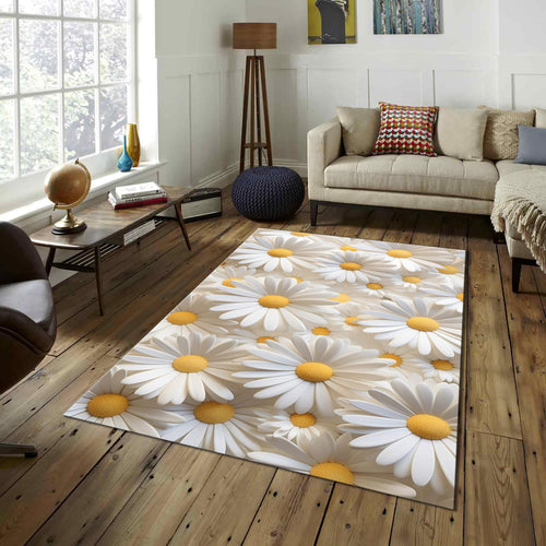 Daisy Rug Nonslip Rug Modern Rug 8x10 Rug Area Rug Macabre Rug