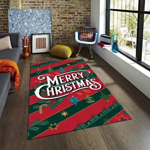 Merry Christmas Rug, Christmas Rug