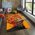 Skull Rug Art Rug Gothic rug Nonslip Rug Modern Rug 8x10 Rug Area
