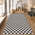 Black and White Checkered Rug, Berber Rug
