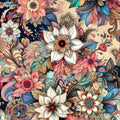 Floral Rug Flower Rug Abstract rug Non-Slip Washable Art Rug
