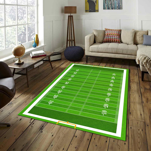 American Football Rug, Soccer Field Rug