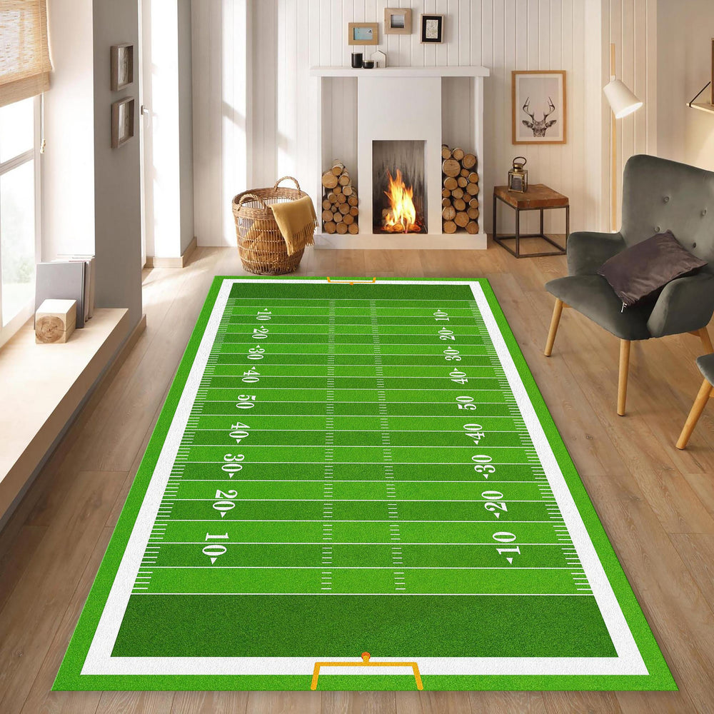 American Football Rug, Soccer Field Rug