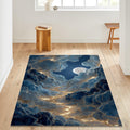 Moon Rug Cloud Rug Xmas Gift Modern Abstract rug Non-Slip