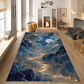 Moon Rug Cloud Rug Xmas Gift Modern Abstract rug Non-Slip
