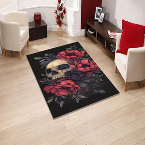 Skull Rug Art Rug Gothic rug Nonslip Rug Modern Rug 8x10 Rug Area