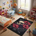 Skull Rug Art Rug Gothic rug Nonslip Rug Modern Rug 8x10 Rug Area
