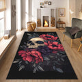 Skull Rug Art Rug Gothic rug Nonslip Rug Modern Rug 8x10 Rug Area