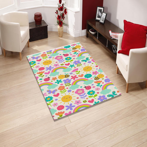 Rainbow Rug Kids Play Rug Nursery Decor Playground Carpet Kids
