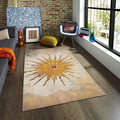 Sunburst Rug, Mystical Art Rug