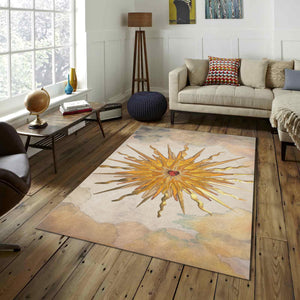 Sunburst Rug, Mystical Art Rug