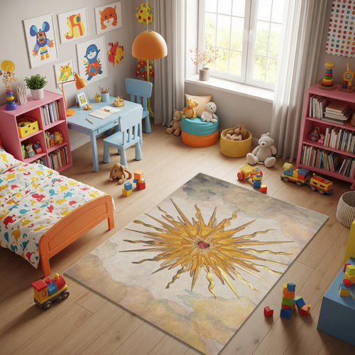 Sunburst Rug, Mystical Art Rug