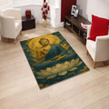 Buddha Rug Meditation Rug Ethereal Rug Non-Slip Washable Rug