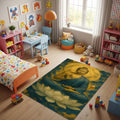 Buddha Rug Meditation Rug Ethereal Rug Non-Slip Washable Rug