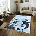 Seashell Rug Sea Turtle Rug Kids Play Rug Nursery Decor Kids Rug