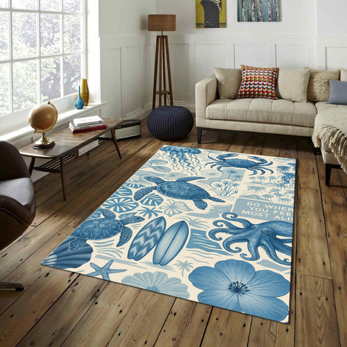 Crab Rug Octopus Rug Sea Turtle Rug Kids Play Rug Nursery Decor
