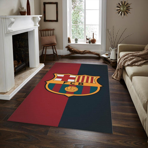 FC Barcelona Rug, FC Barcelona Rug: Football Team Garage Carpet