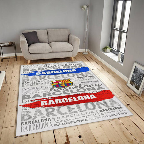 FC Barcelona Rug, FC Barcelona Rug: Football Team Garage Carpet