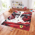 Ferrari F1 Rug, Ferrari Helmet Rug: Formula 1 Racing Decor