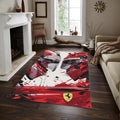 Ferrari F1 Rug, Ferrari Helmet Rug: Formula 1 Racing Decor