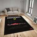 Ferrari F1 Rug, Ferrari F1 Car Rug: Personalized Garage Decor