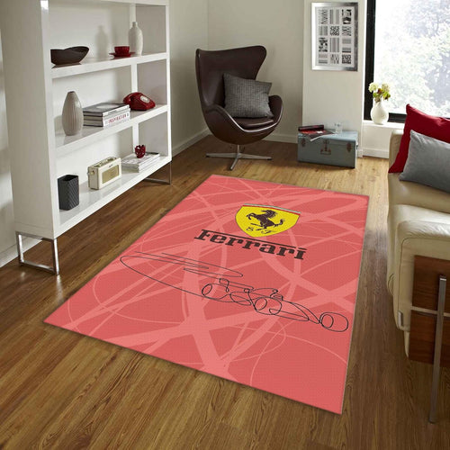 Ferrari F1 Rug Ferrari F1 Racing Rug: Personalized Car Garage