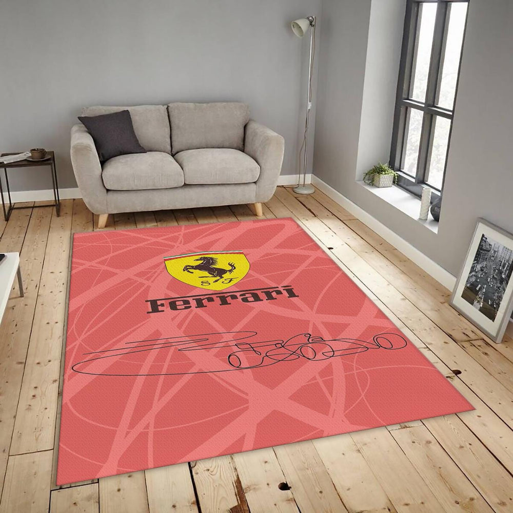 Ferrari F1 Rug Ferrari F1 Racing Rug: Personalized Car Garage